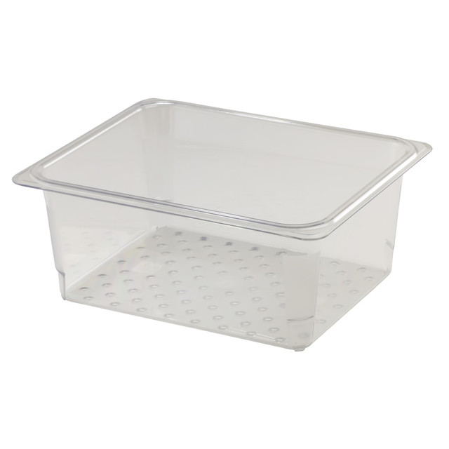 CAMBRO MFG. CO. Cambro CAM25CLRCW135.  Camwear GN 1/2 Size 5in Colander Pans, Clear, Set Of 6 Pans