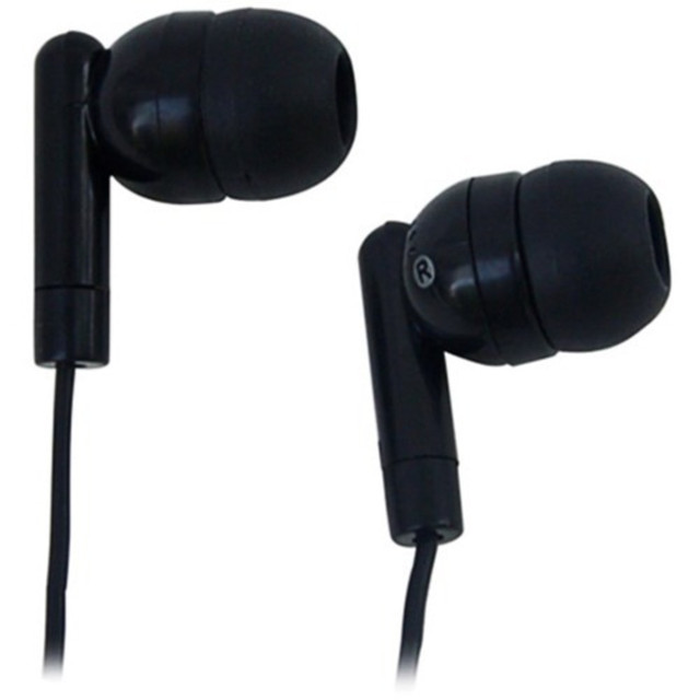 PRESTO STUDIOS, INC. AVID 1AE215HPBLKSTK  AE-215 LIGHTWEIGHT 1 USE EARBUD WITH SILICONE EAR TIPS - Stereo - Black - Mini-phone (3.5mm) - Wired - 32 Ohm - 20 Hz 20 kHz - Earbud - Binaural - In-ear - 5 ft Cable