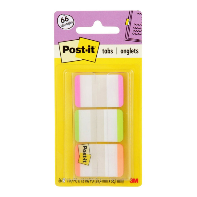 3M CO 686L-PGO Post-it Notes Durable Filing Tabs, 1in x 1-1/2in, Green/Orange/Pink Color Bars, 22 Flags Per Pad, Pack Of 3 Pads 3M CO 686L-PGO Post-it Notes Durable Filing Tabs, 1in x 1-1/2in, Green/Orange/Pink Color Bars, 22 Flags Per Pad, Pack Of 3 Pads