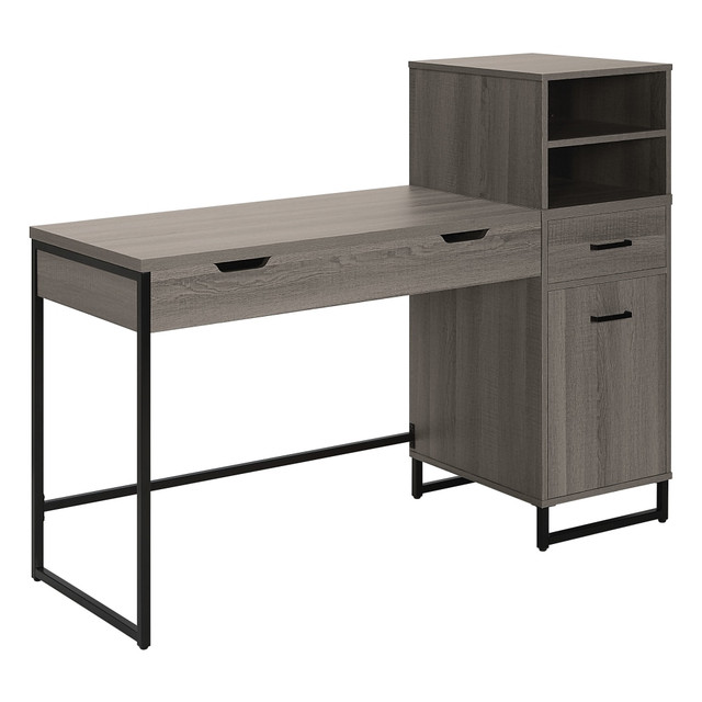 OFFICE STAR PRODUCTS HGN784-FK Office Star Hagney Lane 54inW Worksmart Sit-To-Stand Desk, Farm Oak OFFICE STAR PRODUCTS HGN784-FK Office Star Hagney Lane 54inW Worksmart Sit-To-Stand Desk, Farm Oak