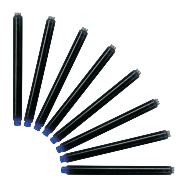YAFA A PEN COMPANY G376BU Monteverde Magnum-Size Fountain Pen Ink Cartridge Refills, Blue, Pack Of 8 Refills YAFA A PEN COMPANY G376BU Monteverde Magnum-Size Fountain Pen Ink Cartridge Refills, Blue, Pack Of 8 Refills