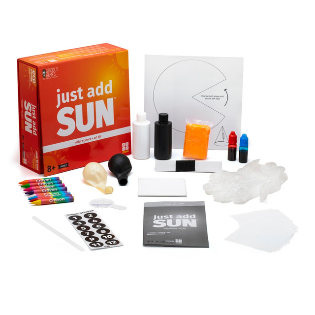 JOGA, INC. GRG4000566 Griddly Games Just Add Sun Solar Science + Art Kit, Multicolor, Grades 2-12