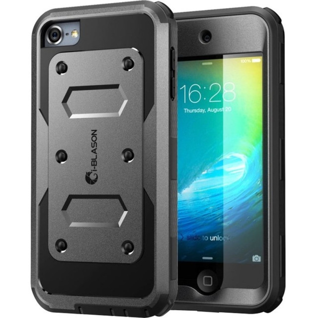 I BLASON LLC i-Blason ITOUCH6-AB-BLK  ArmorBox Dual Layer - Protective case for player - rugged - black - for Apple iPod touch (5G, 6G, 7G)