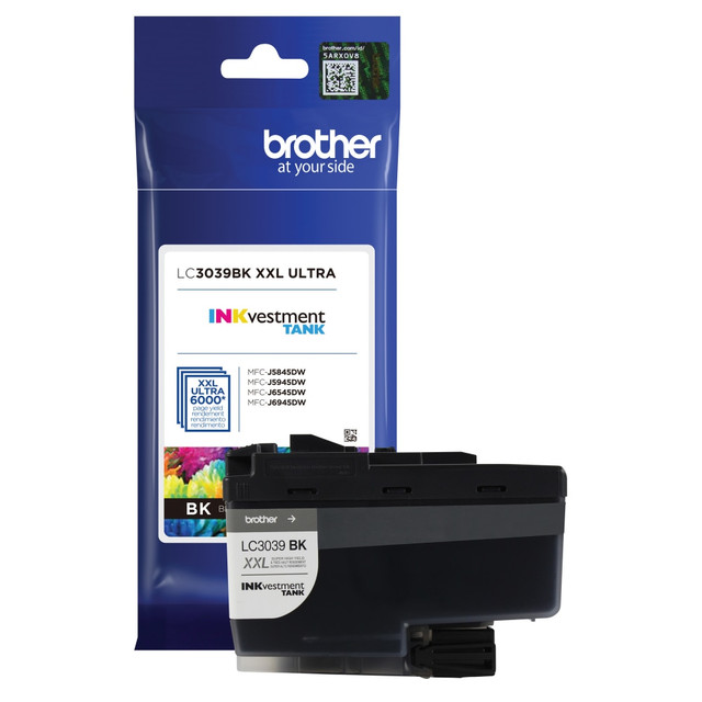 Compatible Brother models: MFC : MFC-J5845DW, MFC-J5845DWXL, MFC-J5945DW, MFC-J6545DW, MFC-J6545DW XL, MFC-J6945DW.  .  INKvestment Tank Cartridge delivers consistent, professional print quality and ultra-convenience with an ultra-high page yield up to 6,000. Brother Genuine ink is intelligently engineered to work seamlessly with your Brother inkjet printer to consistently produce sharp prints that withstand the test of time.  Compatible with Brother MFC-J5845DW  Works in MFC-J5845DW XL, MFC-J5945DW, MFC-J6545DW  Also for use in MFC-J6545DW XL and MFC-J6945DW  Superior inkjet print quality you can consistently rely on  Ultra-high page yield for more efficient printing  Yields up to 6,000 pages.  Helps Avoid Waste - Designed for extended use, helping reduce or eliminate material use and potentially save money.  Recycling solution - designed to encourage recycling, helping you divert materials from landfill.