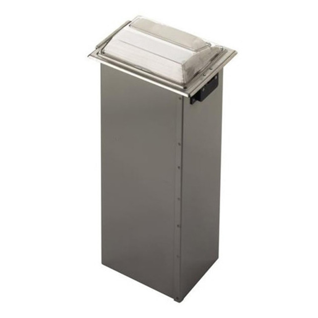 SAN JAMAR, INC. H2001CLSS San Jamar In-Counter Full-Fold Napkin Dispenser, Silver/Clear