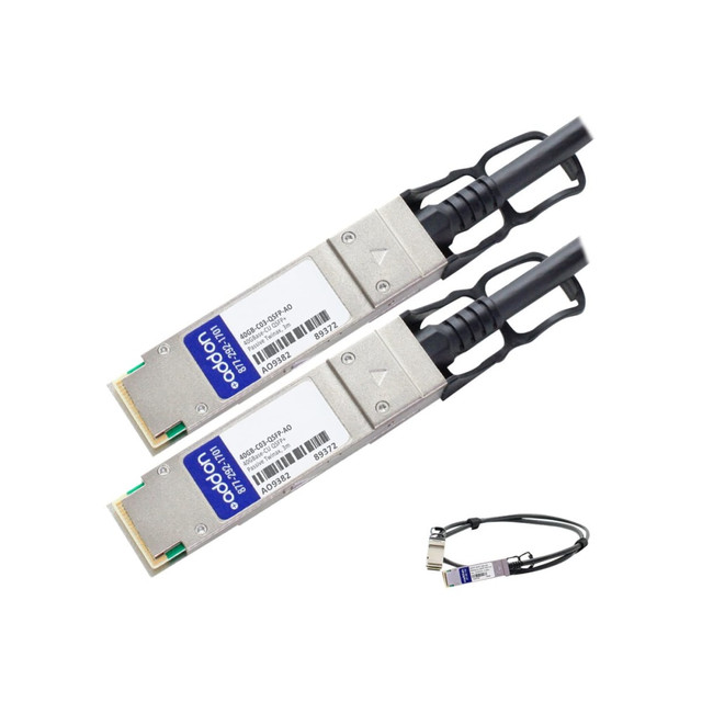 ADD-ON COMPUTER PERIPHERALS, INC. 40GB-C03-QSFP-AO AddOn 3m Extreme Compatible QSFP+ DAC - Direct attach cable - QSFP+ to QSFP+ - 10 ft - twinaxial ADD-ON COMPUTER PERIPHERALS, INC. 40GB-C03-QSFP-AO AddOn 3m Extreme Compatible QSFP+ DAC - Direct attach cable - QSFP+ to QSFP+ - 10 ft - twinaxial