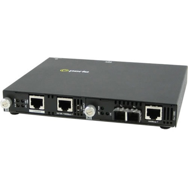 PERLE SYSTEMS 05071244 Perle SMI-1000-M1SC05D - Gigabit Ethernet IP Managed Media Converter - 1 x Network (RJ-45) - 1 x SC Ports - Management Port - 10/100/1000Base-T, 1000Base-BX - 1804.46 ft - Rail-mountable, Wall Mountable, Rack-mountable, Desktop