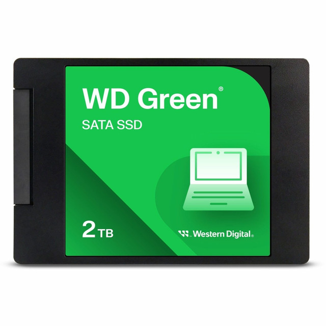 WESTERN DIGITAL CORPORATION WDS200T2G0A Western Digital Green WDS200T2G0A 2 TB Solid State Drive - 2.5in Internal - SATA (SATA/600) - Notebook, Desktop PC Device Supported - 545 MB/s Maximum Read Transfer Rate - 3 Year Warranty