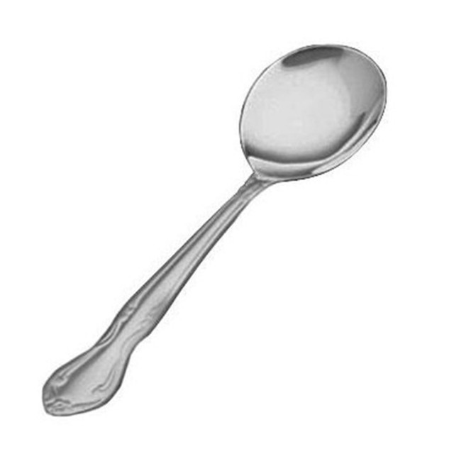 THE VOLLRATH COMPANY 48153 Vollrath Thornhill Bouillon Spoons, Silver, Pack Of 12 Spoons