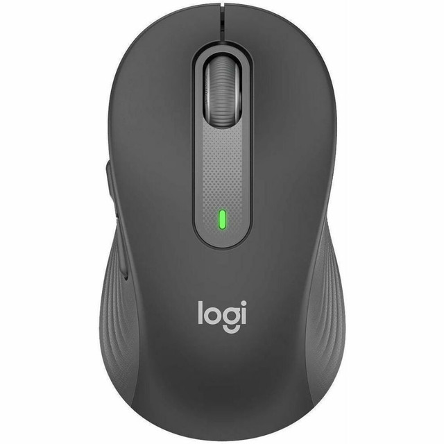 LOGITECH 910-006272  Signature M650 for Business Wireless Mouse, For Small to Medium Sized Hands, Logi Bolt, Graphite - Wireless - Bluetooth/Radio Frequency - Graphite - USB - 4000 dpi - Scroll Wheel - Medium Hand/Palm Size - Right-handed