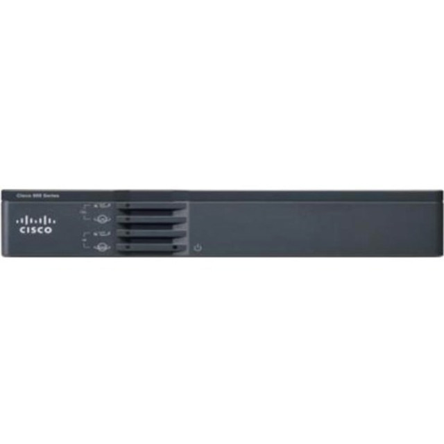 CISCO C867VAE-W-A-K9  867VAE Wi-Fi 4 IEEE 802.11n ADSL2+ Modem/Wireless Router - 2.40 GHz ISM Band - 6.75 MB/s Wireless Speed - 5 x Network Port - 1 x Broadband Port - USB - Gigabit Ethernet - VPN Supported - Desktop, Rack-mountable