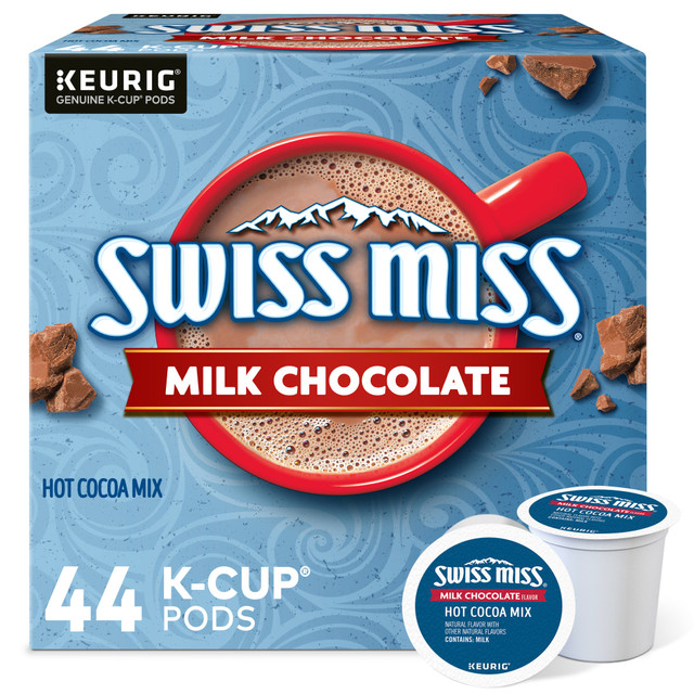 GREEN MOUNTAIN COFFEE ROASTERS, INC. 5000345148 Swiss Miss Milk Hot Cocoa K-Cup Pods, 0.65 Oz, Pack Of 44 Pods