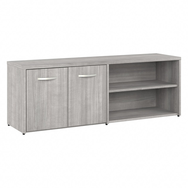 BUSH INDUSTRIES INC. SDS160PG-Z Bush Business Furniture Studio A Low Storage Cabinet With Doors And Shelves, Platinum Gray, Standard Delivery BUSH INDUSTRIES INC. SDS160PG-Z Bush Business Furniture Studio A Low Storage Cabinet With Doors And Shelves, Platinum Gray, Standard Delivery