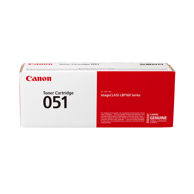 CANON USA, INC. 2168C001AA Canon 051 Black Toner Cartridge, 2168C001