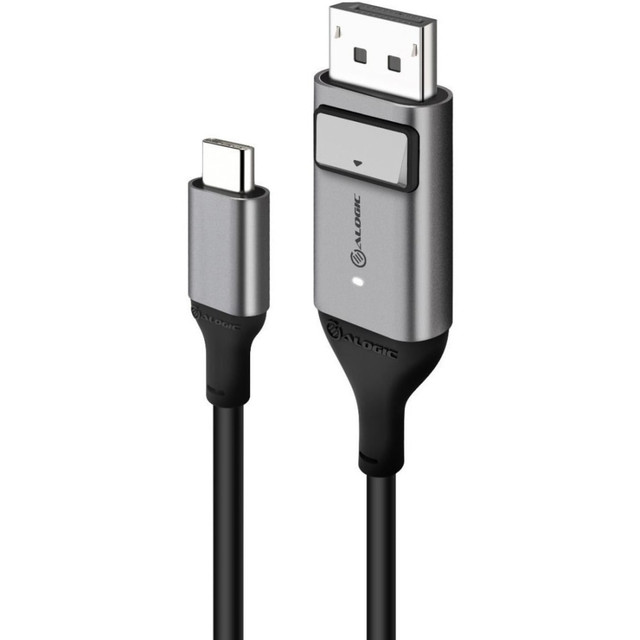 ALOGIC USA ULCDP01-SGR ALOGIC Ultra - DisplayPort cable - 24 pin USB-C (M) to DisplayPort (M) - 3.3 ft - 4K support - space gray ALOGIC USA ULCDP01-SGR ALOGIC Ultra - DisplayPort cable - 24 pin USB-C (M) to DisplayPort (M) - 3.3 ft - 4K support - space gray