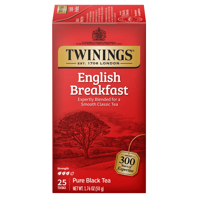 M BLOCK & SONS Twinings 09181  of London English Breakfast Tea, 1.06 Oz, Carton Of 24