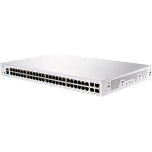 CISCO CBS250-48T-4G-NA  250 CBS250-48T-4G Ethernet Switch - 48 Ports - Manageable - 2 Layer Supported - Modular - 4 SFP Slots - 48.64 W Power Consumption - Optical Fiber, Twisted Pair - Rack-mountable - Lifetime Limited Warranty