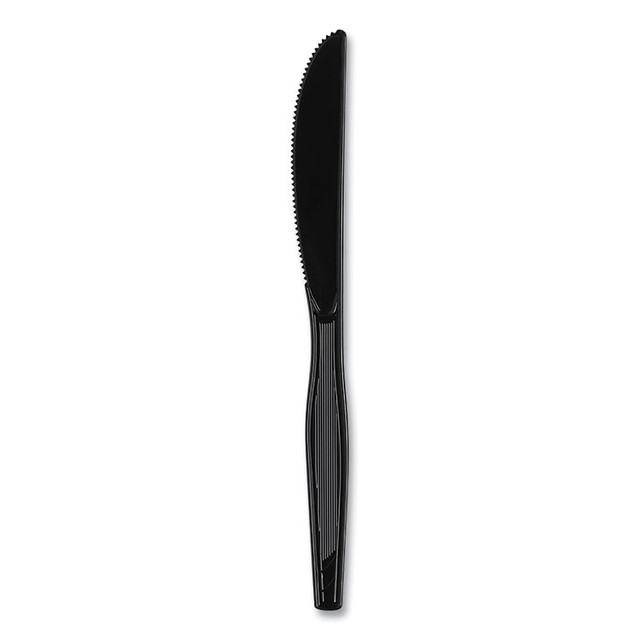 GEORGIA PACIFIC Dixie® KH517 Plastic Cutlery, Heavyweight Knife, Black, 1,000/Carton