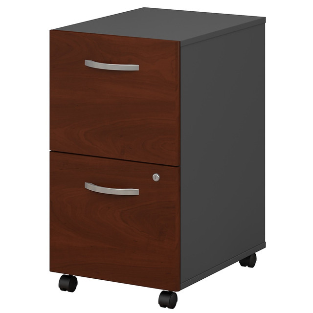 BUSH INDUSTRIES INC. Bush Business Furniture WC24452SUIR  Components 2 Drawer Mobile File Cabinet, Hansen Cherry/Graphite Gray, Standard Delivery (Partially Assembled)