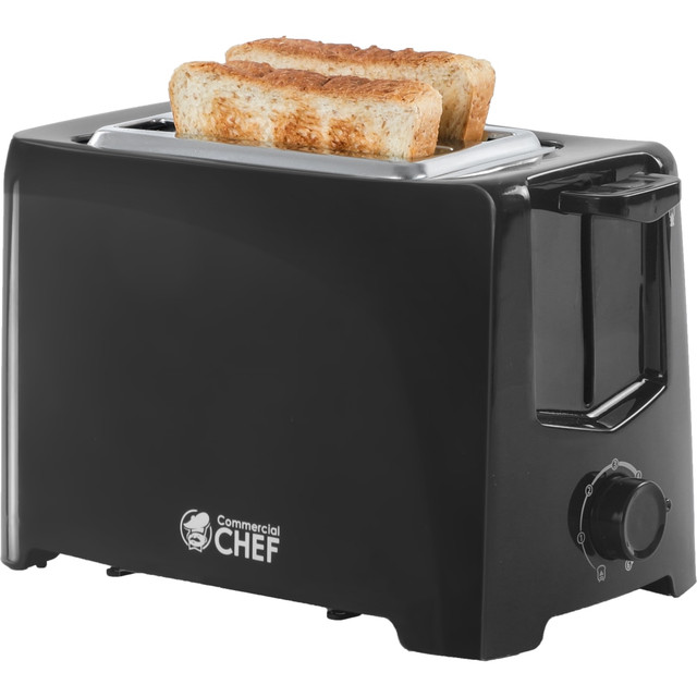 W APPLIANCE COMPANY LLC CCT2201B Commercial Chef 2-Slice Toaster, 6-1/2inH x 9-7/8inW x 5-13/16inD, Black