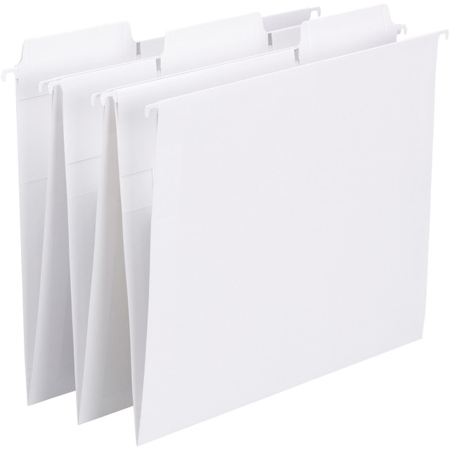 SMEAD MFG CO 64002 Smead FasTab Hanging File Folders, Letter Size, White, Box Of 20 Folders SMEAD MFG CO 64002 Smead FasTab Hanging File Folders, Letter Size, White, Box Of 20 Folders