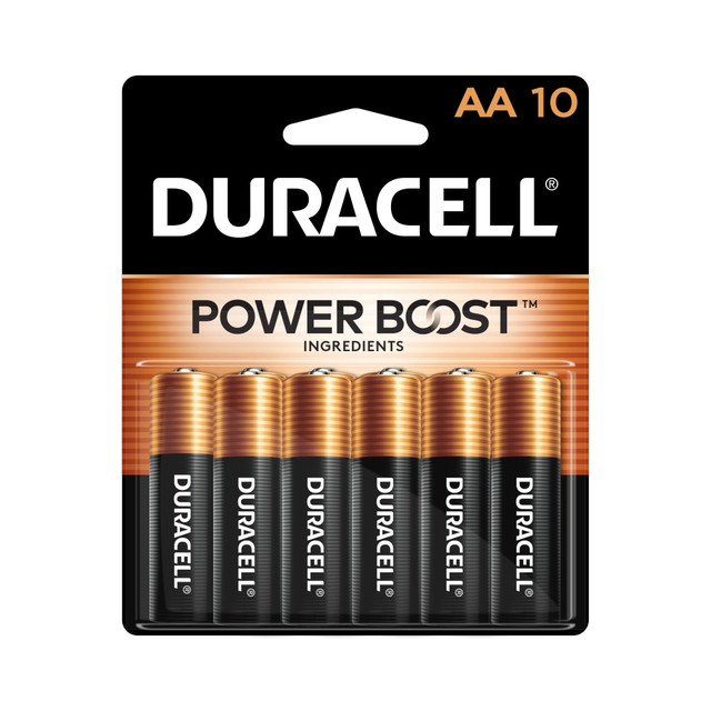 THE PROCTER & GAMBLE COMPANY Duracell MN1500B10Z  Coppertop AA Alkaline Batteries, Pack Of 10