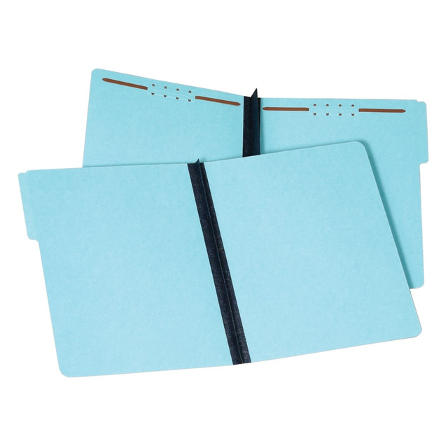 GLOBE WEIS 61542R Pendaflex Pressboard Expanding Folders, 2in Expansion, 8 1/2in x 11in, Letter, 100% Recycled, Blue, Box of 25