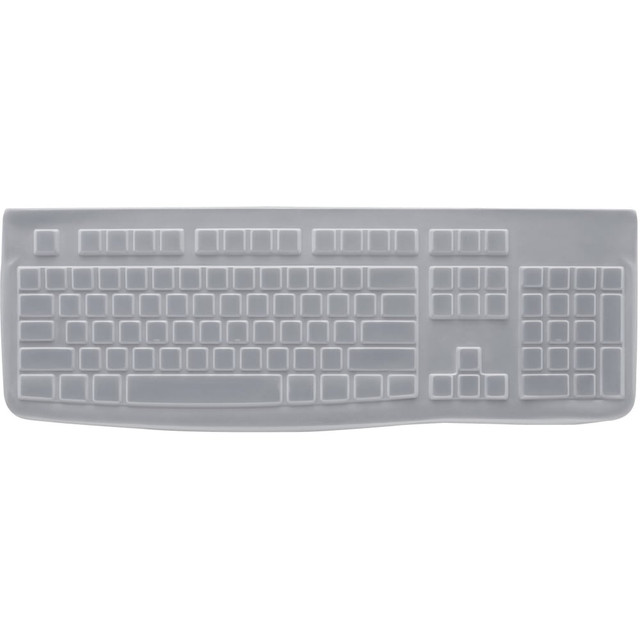 LOGITECH 956-000015  Protective Covers for K120 (Single Pack, brown box) - Supports Keyboard - Liquid Resistant, Dust Resistant, Damage Resistant - Silicone - Transparent