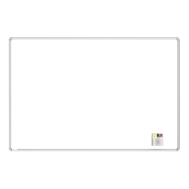 GHENT MANUFACTURING INC. NEX146WMB Ghent Nexus Magnetic Dry-Erase Whiteboard, 48in x 72in, Aluminum Frame With Satin Silver Finish