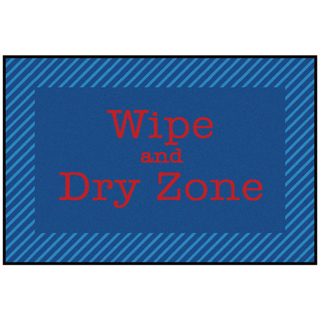 CARPETS FOR KIDS ETC. INC. 37.52 Carpets for Kids KID$Value Rugs Blue & Red Zone Wipe & Dry Zone Activity Rug, 3ft x 4 1/2ft , Blue