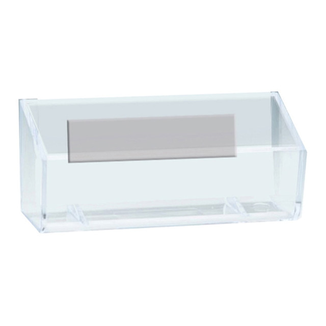 AZAR DISPLAYS 252018  Magnetic Business Card Holders, 1-5/8in x 3-3/4in, Clear, Pack Of 10 Holders