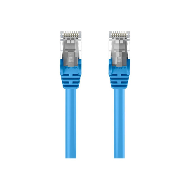 BELKIN, INC. A3L791BT10MBLUS Belkin - Patch cable - RJ-45 (M) to RJ-45 (M) - 33 ft - UTP - CAT 5e - molded, snagless - blue