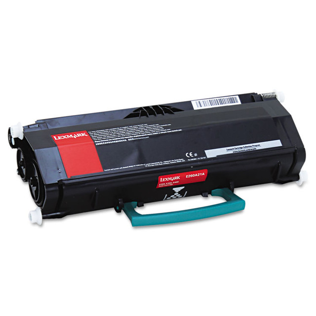LEXMARK INT'L, INC. E260A21A E260A21A Toner, 3,500 Page-Yield, Black