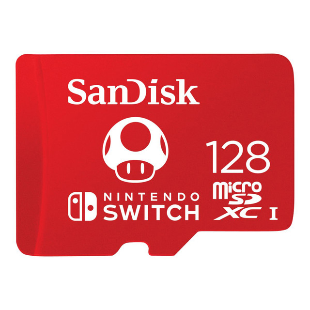 SANDISK CORPORATION SanDisk SDSQXBO-128G-ANCZA  microSDXC Memory Card for Nintendo Switch, 128GB