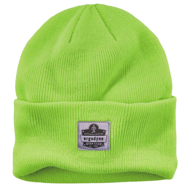 ERGODYNE CORPORATION 16806 Ergodyne N-Ferno 6806 Acrylic Cuffed Rib Knit Beanie Hat, Lime ERGODYNE CORPORATION 16806 Ergodyne N-Ferno 6806 Acrylic Cuffed Rib Knit Beanie Hat, Lime
