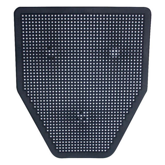 IMPACT PRODUCTS INC. 1525-5 Rochester Midland Sanitary Urinal Floor Mats, Black, Pack Of 6