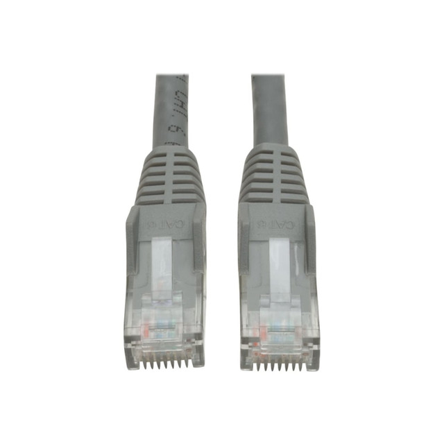 TRIPP LITE N201-007-GY Eaton Tripp Lite Series Cat6 Gigabit Snagless Molded (UTP) Ethernet Cable (RJ45 M/M), PoE, Gray, 7 ft. (2.13 m) - Patch cable - RJ-45 (M) to RJ-45 (M) - 7 ft - UTP - CAT 6 - molded, snagless, stranded - gray