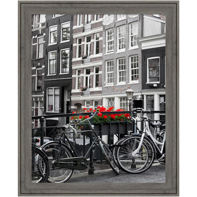 UNIEK INC. A42707344781 Amanti Art Narrow Wood Picture Frame, 23in x 19in, Matted For 16in x 20in, Regis Barnwood Gray UNIEK INC. A42707344781 Amanti Art Narrow Wood Picture Frame, 23in x 19in, Matted For 16in x 20in, Regis Barnwood Gray