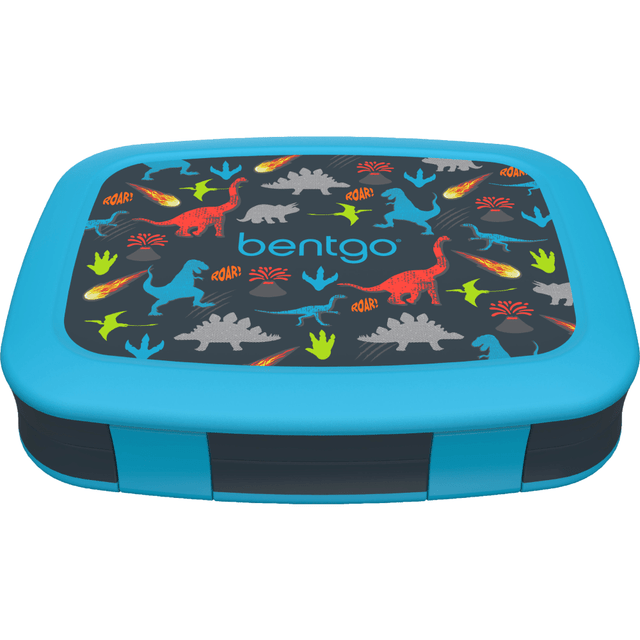 BEAR DOWN CONSULTING BGKDPT-DNO Bentgo Kids Prints 5-Compartment Lunch Box, 2inH x 6-1/2inW x 8-1/2inD, Dinosaur BEAR DOWN CONSULTING BGKDPT-DNO Bentgo Kids Prints 5-Compartment Lunch Box, 2inH x 6-1/2inW x 8-1/2inD, Dinosaur