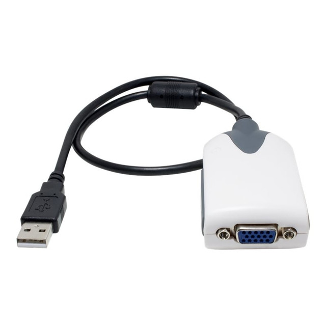 ADD-ON COMPUTER PERIPHERALS, INC. AddOn USB2VGA  8in USB 2.0 (A) to VGA Adapter - External video adapter - USB 2.0 - D-Sub - black