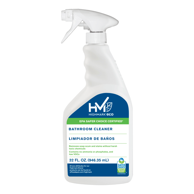 OFFICE DEPOT 505RTUEA Highmark ECO Ready-To-Use Bathroom Cleaner, 32 Oz