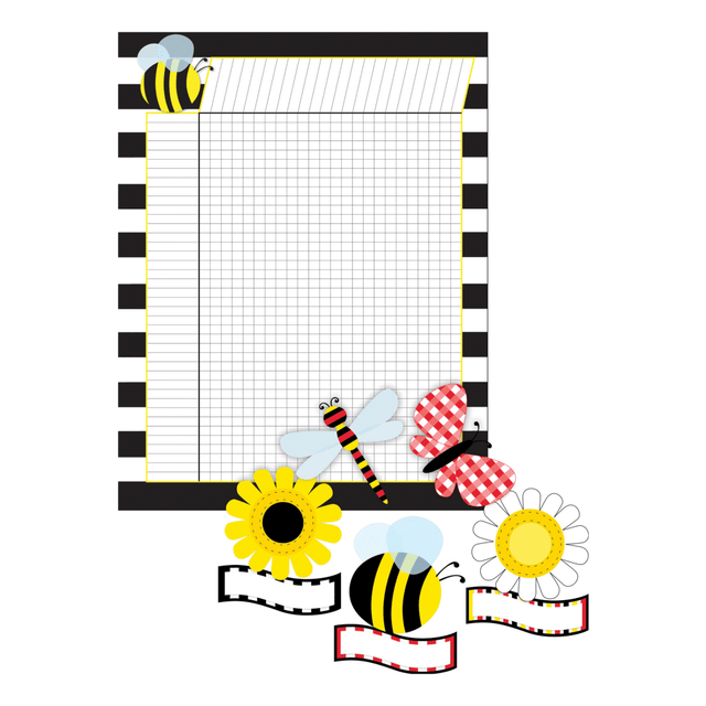 A vividly decorated bulletin board can help to encourage young learners to use their imaginations and explore their creativity. This brightly colored set is a simple way to create an attention-grabbing display that helps inspire your students to grow and learn.  Easy way to add a bright splash of color to your bulletin board or learning center.  Great for students of any age.  37-piece set includes an incentive chart and 36 accent pieces.