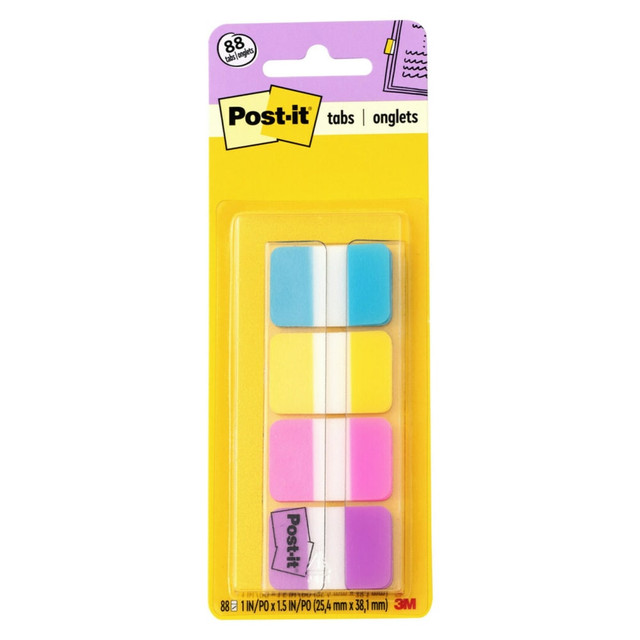 3M CO 686AYPV1IN Post-it Tabs, 1 in. x 1.5 in., 1 Pack, 88 Tabs/Pack, Assorted Colors, Back to School Supplies for Students, Tabs for Textbooks and Notebooks 3M CO 686AYPV1IN Post-it Tabs, 1 in. x 1.5 in., 1 Pack, 88 Tabs/Pack, Assorted Colors, Back to School Supplies for Students, Tabs for Textbooks and Notebooks