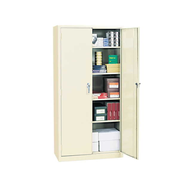 ALERA CM7218PY  Steel Storage Cabinet, 5 Adjustable Shelves, 72inH, Putty