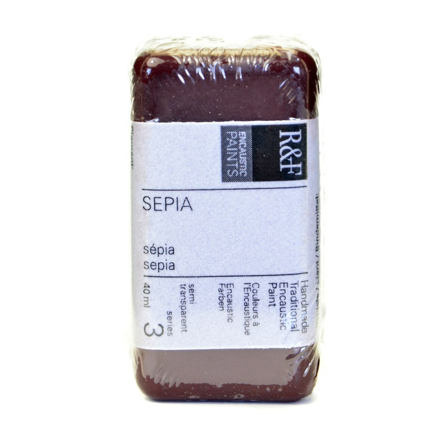 R & F HANDMADE PAINTS, INC. 1033 R & F Handmade Paints Encaustic Paint Cake, 40 mL, Sepia R & F HANDMADE PAINTS, INC. 1033 R & F Handmade Paints Encaustic Paint Cake, 40 mL, Sepia