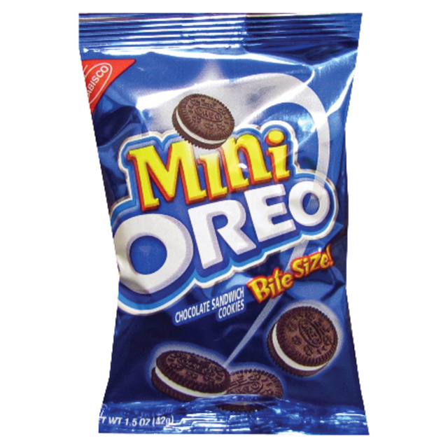 MONDELEZ-NABISCO 0001 Oreo Bite-Size Cookies, 1.75 Oz Bag, Case Of 60