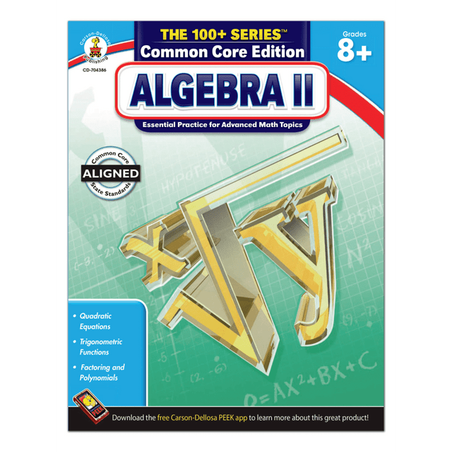 Help students meet the demands of accelerated math learning  Provides at-home math support to help students develop math skills.  Includes over 100 targeted practice activities for learning advanced math topics. Also contains over 100 reproducible, subject-specific practice pages.  Aligned to Common Core State Standards for math.  For students in eighth grade and higher.