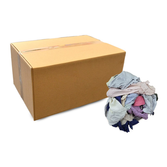 R&R TEXTILE MILLS INC 99006-50 Pro-Clean Basics T-Shirt Rags, Assorted Sizes, Assorted Colors, 50-Lb Pack R&R TEXTILE MILLS INC 99006-50 Pro-Clean Basics T-Shirt Rags, Assorted Sizes, Assorted Colors, 50-Lb Pack