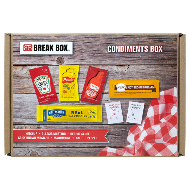 G&J HOLDINGS LLC 700-00074 Snack Box Pros Condiment Box, 0.23 Oz, Box Of 515 Packets