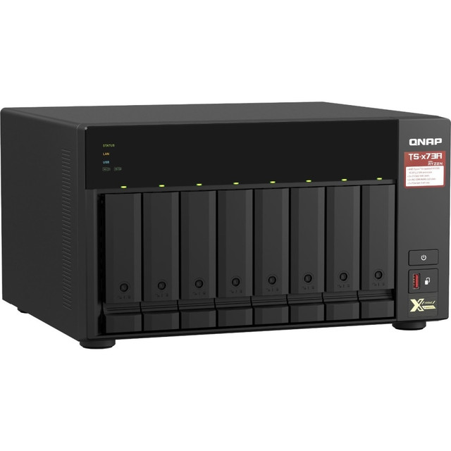 QNAP TS-873A-8G-US TS-873A-8G NAS Storage System - AMD Ryzen V1500B Quad-core 2.20 GHz - 8 x HDD Supported - 0 x HDD Installed - 8 x SSD Supported - 0 x SSD Installed - 8 GB RAM DDR4 SDRAM - Serial ATA/600 Controller - 8 x Total Bays QNAP TS-873A-8G-US TS-873A-8G NAS Storage System - AMD Ryzen V1500B Quad-core 2.20 GHz - 8 x HDD Supported - 0 x HDD Installed - 8 x SSD Supported - 0 x SSD Installed - 8 GB RAM DDR4 SDRAM - Serial ATA/600 Controller - 8 x Total Bays